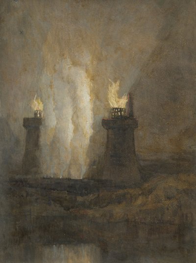 Carron Iron Works, ca. 1800 av Joseph Mallord William Turner
