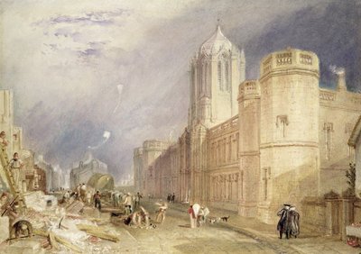 Christ Church, Oxford (wc på papir) av Joseph Mallord William Turner