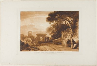 Christ and the Woman of Samaria, plate 71 fra Liber Studiorum av Joseph Mallord William Turner