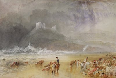 Criccieth Castle, Nord-Wales, ca. 1835 av Joseph Mallord William Turner
