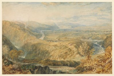 Crook of Lune, ser mot Hornby Castle, 1816 - 1818 ca av Joseph Mallord William Turner