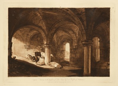 Krypten i Kirkstall Abbey av Joseph Mallord William Turner