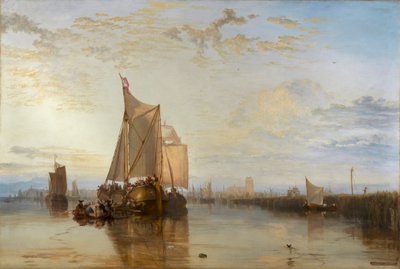 Dort eller Dordrecht: The Dort Packet-Boat fra Rotterdam Becalmed [1818, Royal Academy of Arts, London, utstillingskatalog] av Joseph Mallord William Turner