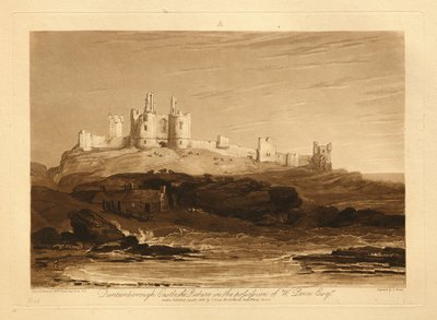 Dunstanborough Castle av Joseph Mallord William Turner