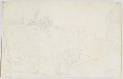 Durham, ca. 1801 (blyant på papir) av Joseph Mallord William Turner