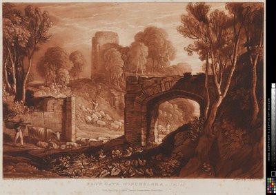 East Gate Winchelsea, Sussex av Joseph Mallord William Turner