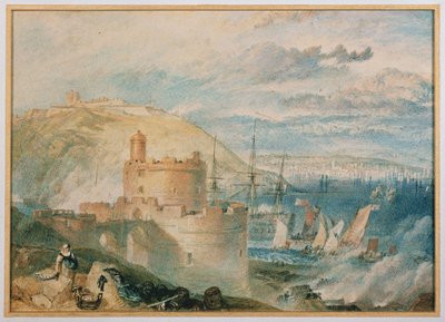 Falmouth havn, ca. 1825 av Joseph Mallord William Turner