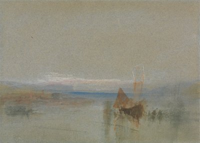 Fiskebåter Becalmed off le Havre av Joseph Mallord William Turner