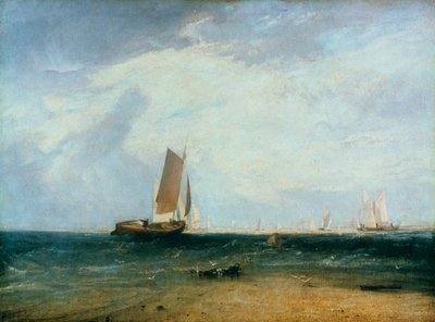 Fiske på Blythe Sand, tidevannsinnstilling, 1809 av Joseph Mallord William Turner