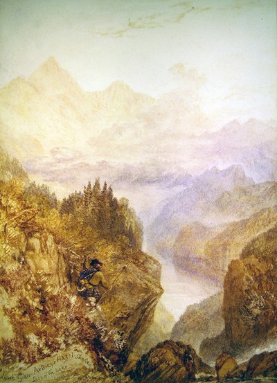 Glen Artney, ca. 1820 (akvarell på papir) av Joseph Mallord William Turner
