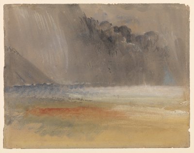 Heapet tordensky over hav og land, 1835 - 1840 ca av Joseph Mallord William Turner