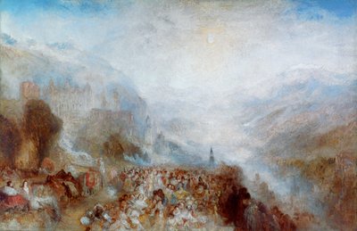 Heidelberg, ca 1844-1845 av Joseph Mallord William Turner