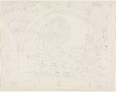Hereford katedral av Joseph Mallord William Turner