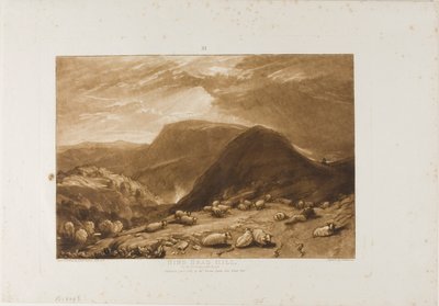 Hind Head Hill, plate 25 fra Liber Studiorum av Joseph Mallord William Turner