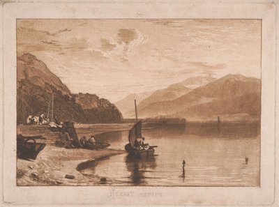 Inverary brygge, Loch Fyne, morgen av Joseph Mallord William Turner