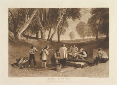 Juvenile Tricks Liber Studiorum, del V, plate 22, 1. januar 1811. av Joseph Mallord William Turner