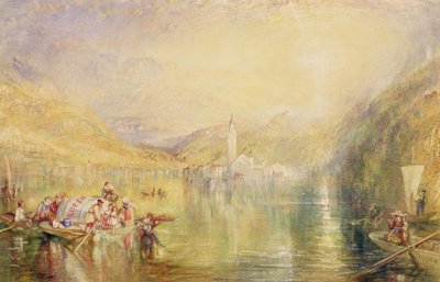 Kussnacht, Luzernsjøen, Sveits av Joseph Mallord William Turner