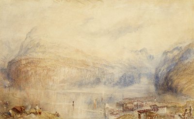 Vierwaldstättersjøen fra Brunnen av Joseph Mallord William Turner