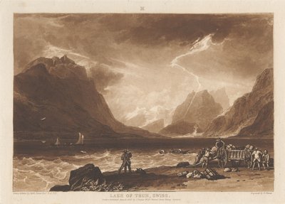 Thunsjøen, Sveits av Joseph Mallord William Turner