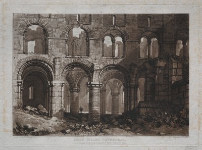 Liber Studiorum: Holy Island Cathedral av Joseph Mallord William Turner
