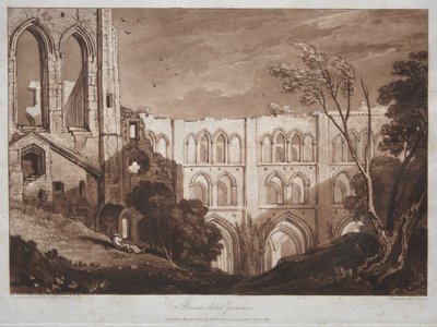 Liber Studiorum: Rivals Abbey, Yorkshire av Joseph Mallord William Turner