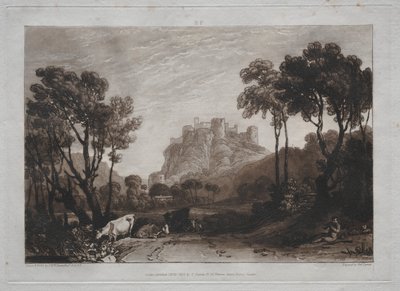 Liber Studiorum: The Castle above the Meadows av Joseph Mallord William Turner