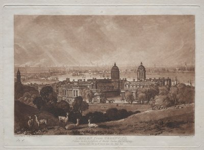 London fra Greenwich. av Joseph Mallord William Turner