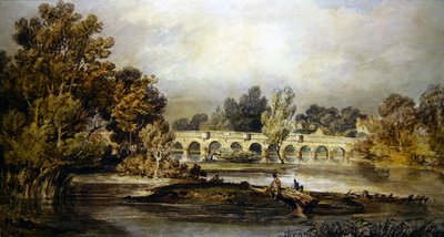 Maidenhead Bridge (akvarell på papir) av Joseph Mallord William Turner