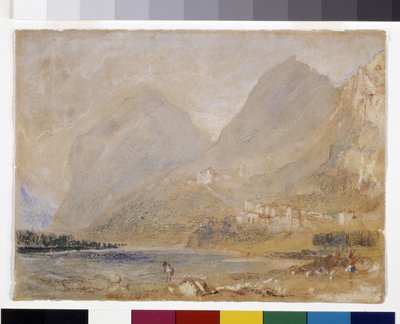 Martinswand, nær Innsbruck (akvarell og gouache på grått papir) av Joseph Mallord William Turner
