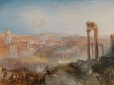 Moderne Roma, Campo Vaccino av Joseph Mallord William Turner