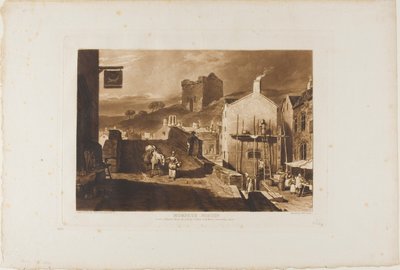 Morpeth, plate 21 fra Studieboken av Joseph Mallord William Turner