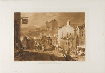 Morpeth, plate 21 fra Studieboken av Joseph Mallord William Turner