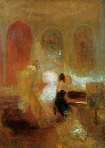 Musikkfest, East Cowes Castle, c1835 av Joseph Mallord William Turner