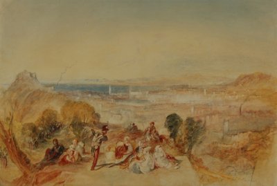 Napoli, ca. 1850-51 (blyant og akvarell på papir) av Joseph Mallord William Turner