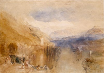 Oberhofen, Thunsjøen av Joseph Mallord William Turner