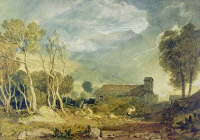 Patterdale Old Church, ca. 1810-15 (akvarell over grafitt på papir) av Joseph Mallord William Turner