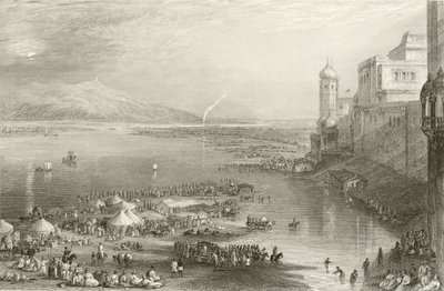 Pilegrimer på den hellige messen i Hurdwar av Joseph Mallord William Turner