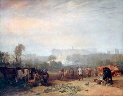 Pløyer opp neper, nær Slough, `Windsor, c1809 av Joseph Mallord William Turner