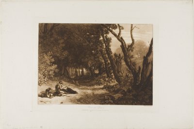 Procris og Cephalus, plate 41 fra Studieboken av Joseph Mallord William Turner