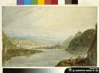 Remagen, Erpel And Linz (akvarell og gouache på hvitt papir tilberedt med grå vask) av Joseph Mallord William Turner