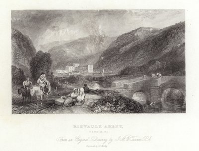 Rievaulx Abbey i Yorkshire av Joseph Mallord William Turner