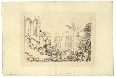 Rivaux Abbey (etsing) av Joseph Mallord William Turner