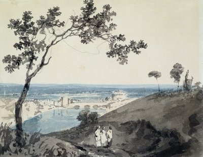 Roma, etter Richard Wilson (1714-82) (blyant og akvarell på papir) av Joseph Mallord William Turner