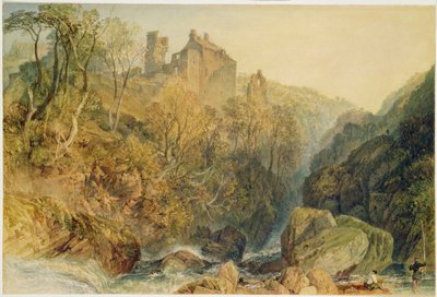 Rosslyn Castle, Midlothian (akvarell og gouache på papir) av Joseph Mallord William Turner