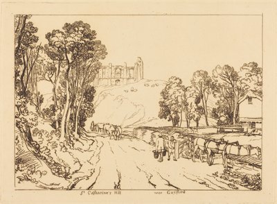 Sankt Catharines høyde nær Guildford av Joseph Mallord William Turner