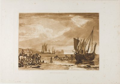 Scene på den franske kysten, plate 4 fra Liber Studiorum av Joseph Mallord William Turner