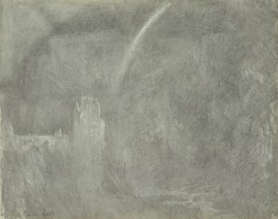 Schloss Eltz (kritt på papir) av Joseph Mallord William Turner