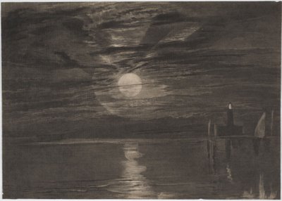 Shields fyr av Joseph Mallord William Turner
