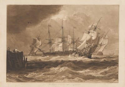 Skip i en bris av Joseph Mallord William Turner