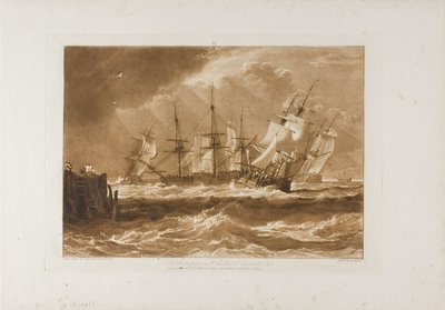 Sendes i en bris, plate 10 fra Liber Studiorum av Joseph Mallord William Turner
